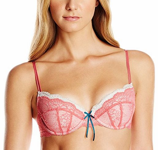 Elle Macpherson Intimates Womens Jasmine Rain Balcony Everyday Bra, Multicoloured (Rapture Rose/Wind Chime), 34B