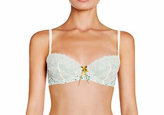 Elle Macpherson Papier blue contour balconette bra