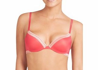 Elle Macpherson Ultrafines red contour plunge bra