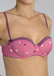 Elle Polka padded balcony bra