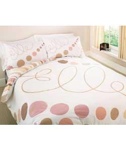 Elle Posie Double Duvet Cover Set - Wheat