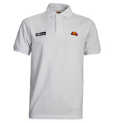 Ellesse Perugia White Pique Polo Shirt