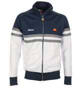 Rimini White/Navy Full Zip Track Top