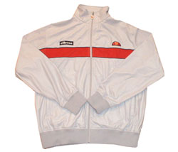 Ellesse Sueded polyester track jacket silver