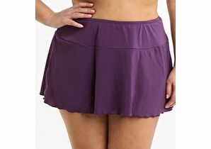 Elomi Isis Flared Skirted Brief - Aubergine