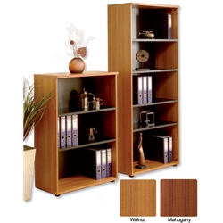 Elysium Bookcase Medium W800xD400xH1190mm Walnut