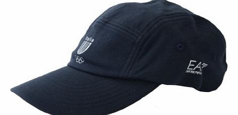 Emporio Armani EA7 Mens ``Italia Team`` Baseball Cap Hat Small Blue