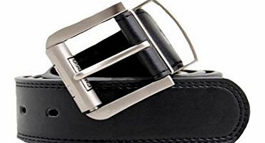 Embargo - Pierre Roche Mens Embargo Pierre Roche Designer Leather Belt Buckle Black Belts S M L XL XXL (LARGE, BUCKLE BLACK 98A011)