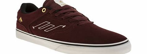 emerica Burgundy Reynolds Low Vulc Trainers