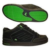 HERITIC 2 SHOES BLACK/GREEN/BLACK