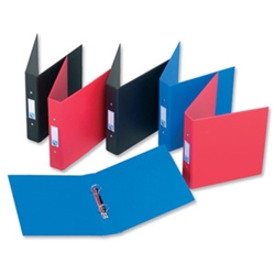 A5 25mm 2 Ring Binder Black (Pack 10)