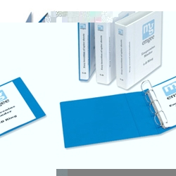 nius A4 25mm 4D Presentation Binders Blue