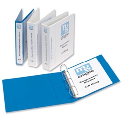 nius A4 40mm 4D Presentation Binders Blue