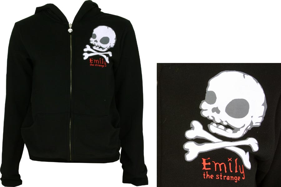 - Creepy Skull Hoody - Black