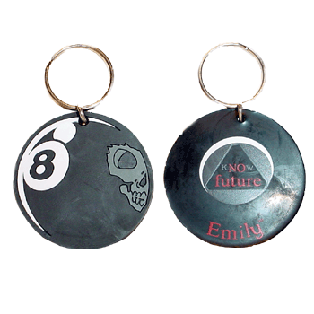 Eight Ball Keychain