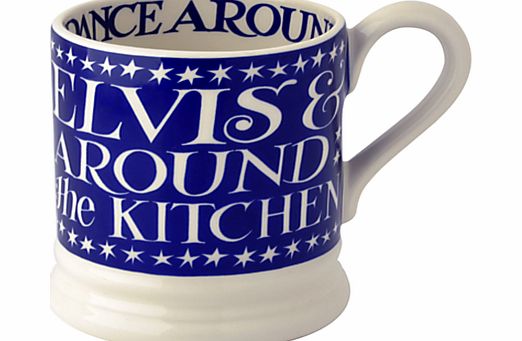 Emma Bridgewater Blue Stars and Elvis Mug