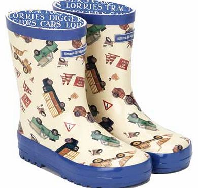 Emma Bridgewater Boys Men at Work Wellies -