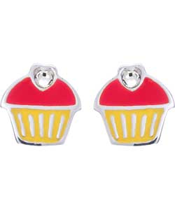 Emma Bunton Girl Sterling Silver Cupcake Earrings