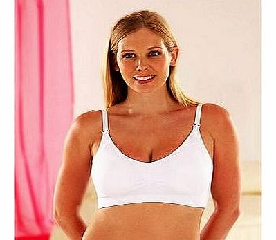 Maternity & Nursing Bra White, Large