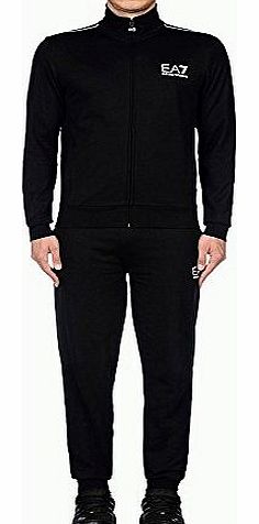 Emporio Armani EA7 Armani Black Zip Up Cotton Tracksuit 276059 X-Large