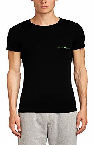 Intimates Mens Eagle Stretch T-Shirt, Black, X-Large