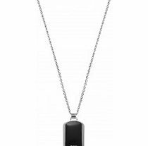 Mens Black Matte Necklace