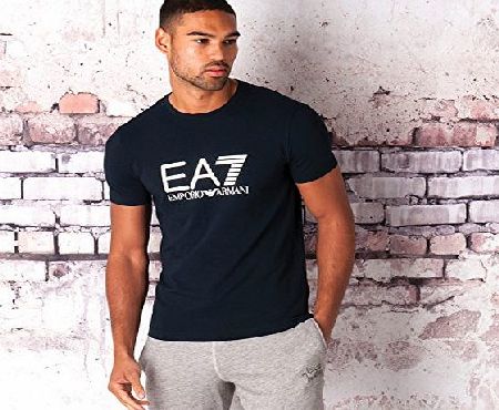 Emporio Armani Mens Emporio Armani EA7 Mens Train Graphic T-Shirt in Navy - S