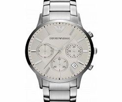 Emporio Armani Mens Renato Silver Multifunction