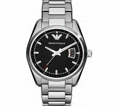 Emporio Armani Mens Tazio Silver Steel Bracelet