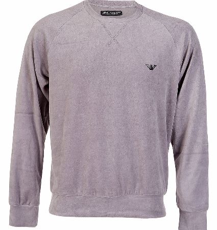 Emporio Armani Mens Velour Long Sleeve Top