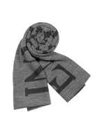 Emporio Armani Signature Knit Long Scarf