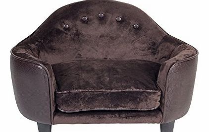 Enchanted Home Ultra Plush Headboard Bed, Brown