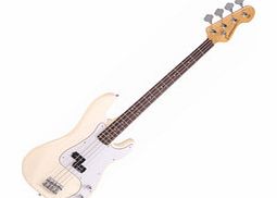 E4 Blaster Bass Guitar Vintage White