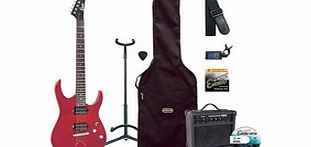 E89 Electric Guitar Outfit Thru Red