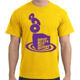 Drop Beats Not Bombs T-Shirt, Sunflower, M