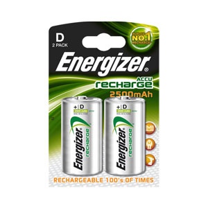 Rechargeable D 2500mAh Batteries -