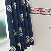 Crest Curtains 54 Drop - Blue.