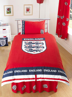 England Red Fitted Valance Sheet