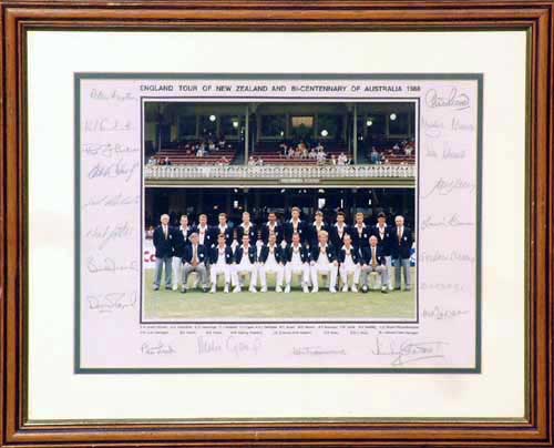 v Australia and New Zealand 1988 and#8211; Signed Presentation