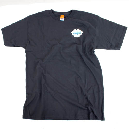 Mens Enjoi Deep Thought Ss Tee Charcoal