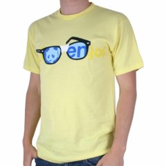 Mens Enjoi Geek Chic Tee Lemon