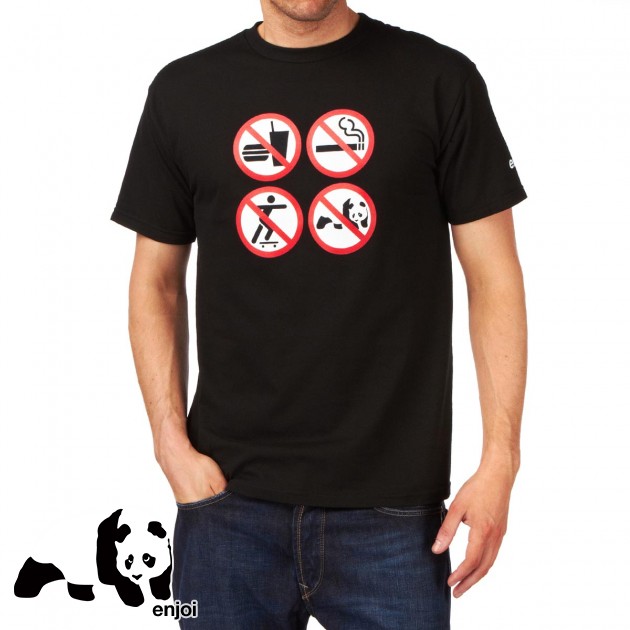 Mens Enjoi No Fun T-Shirt - Black