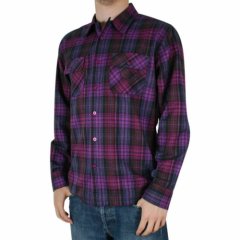 Mens Enjoi Pandal Flannel Shirt Purple