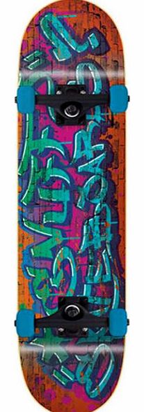 Graffiti Mini Skateboard Orange - 7.5 inch