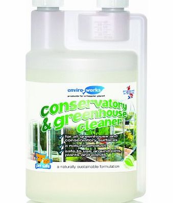 Enviro-works Europe Ltd  Pet Safe Conservatory amp; Greenhouse Cleaner 1Ltr