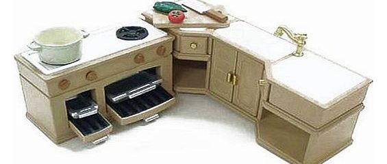 Epoch Sylvanian Families Sylvanian Furniture Kitchen Set Ka-411 (japan import)