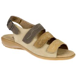 Female Acapulco Nubuck Upper Textile Lining Casual Sandals in Brown Multi, WHITE MULTI