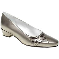 Female Tania Leather Upper in Antique Pewter, Beige, Black