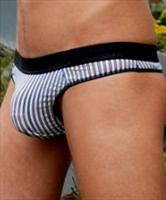 Eros Veneziani Eros White Stripe Thong