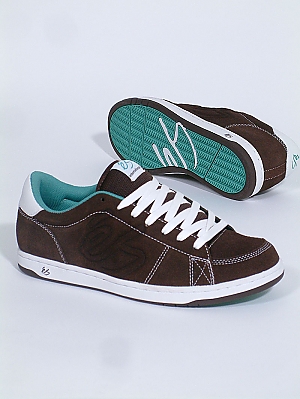 Es Shelton Skate Shoe - Brown/white